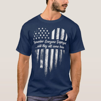 T-shirt Souvenez-vous de tous les anciens combattants dépl