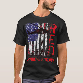 T-shirt Souvenez-vous de tous les vétérans déployés RED ve
