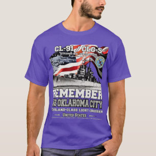T-shirt Souvenez-vous du croiseur US Oklahoma City CL91 US