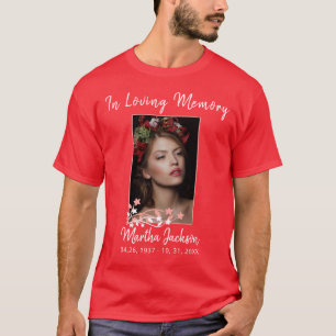 T-shirt Souvenir commémoratif simple et moderne Photo pers