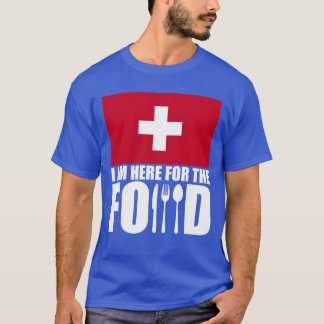 T-shirt souvenir de nourriture de voyage en famille Suisse