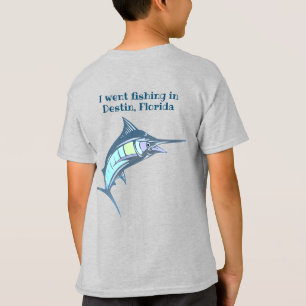 T-shirt Souvenir de pêche à l'espadon coloré