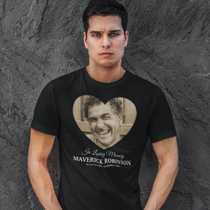T-shirt Souvenir de photo de cœur Mémorial