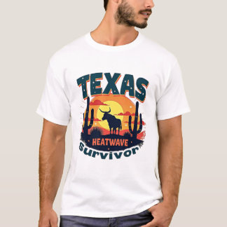 T-shirt souvenir de survie au Texas Heatwave Survi