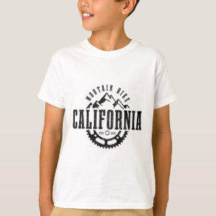 T-shirt Souvenir de vélo de montagne de Californie Mtb des