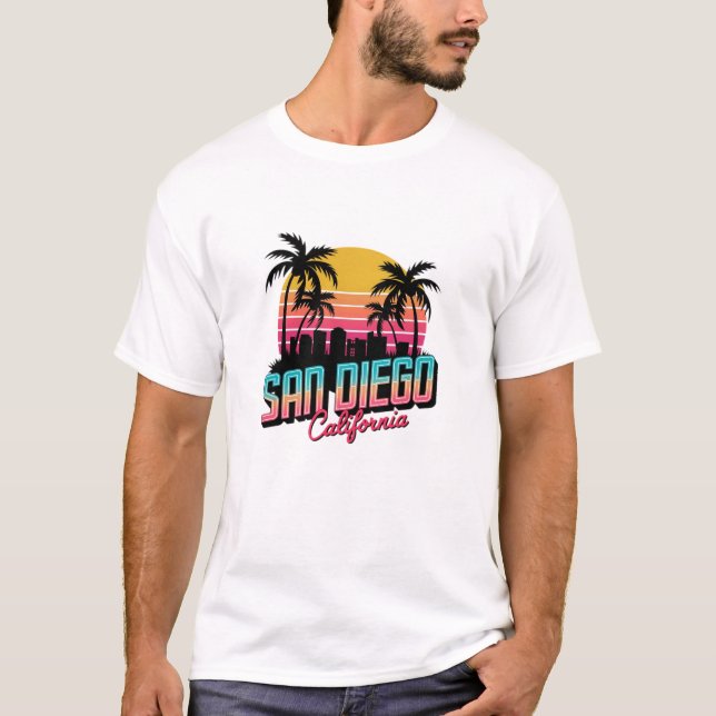 T-shirt Souvenir de voyage de San Diego (Devant)