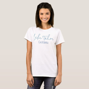 T-shirt Souvenir de voyage du lac Tahoe, Californie