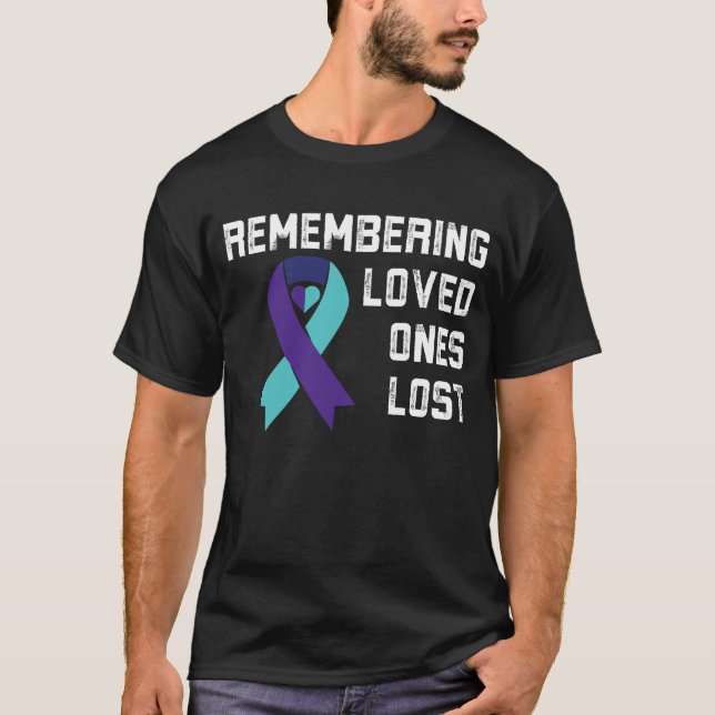 T-shirt Souvenir des personnes aimées Mois de sensibilisat (Devant)