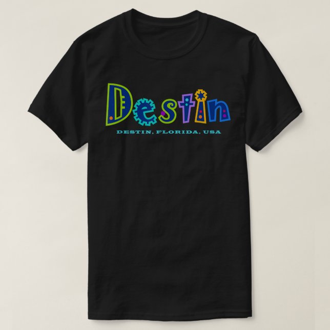 T-shirt souvenir Destin Florida (Design devant)