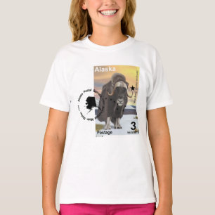 T-shirt Souvenir du timbre de Muskox