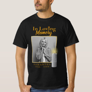 T-shirt Souvenir Photo du souvenir Perte de la mère T-shir
