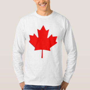 T-shirt Souvenir rouge de feuille d'érable du Canada