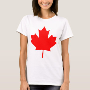 T-shirt Souvenir rouge de feuille d'érable du Canada