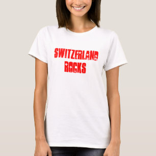T-shirt souvenir Suisse Rocks
