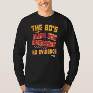 T-shirt Souvenirs de caméra des années 80 Nostalgie rétro