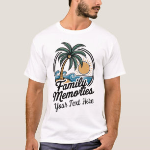 T-shirt Souvenirs de famille personnalisés Vacances person