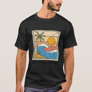 T-shirt Souvenirs de Malaga Espagne españa Voyage Hommes F