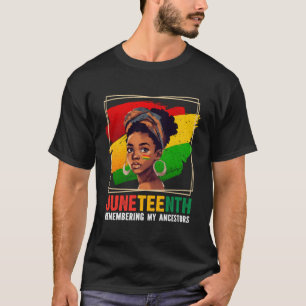 T-shirt Souvenirs de mes ancêtres Jundixième Celebrate Bla