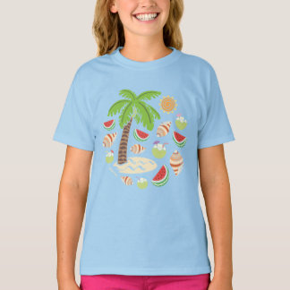T-shirt Souvenirs d'été colorés