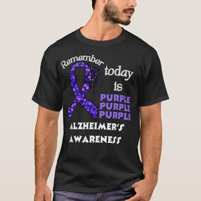 T-shirt Souviens-toi aujourd'hui que le violet (Devant)
