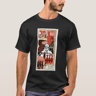 T-shirt soviétique de timbre commémoratif de 2ÈME