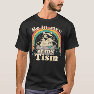 T-shirt Soyez À L'Abri De Mon Tism Raccoon
