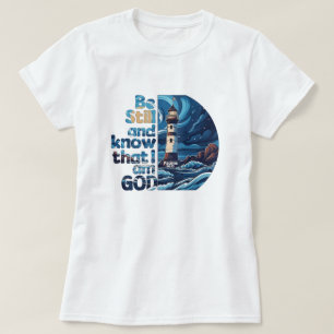 T-shirt Soyez calme et sachez que je suis Dieu Bible Verse