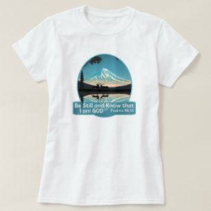 T-shirt Soyez calme et sachez que je suis Dieu Bible Verse