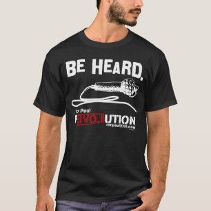 T-shirt Soyez chemise noire entendue de Ron Paul