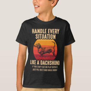 T-shirt Soyez comme le propriétaire d'un chien Wiener sarc