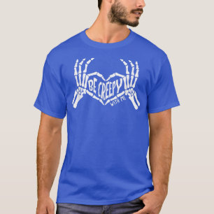 T-shirt Soyez Déplaisant Avec Moi Drôle Halloween Squelett