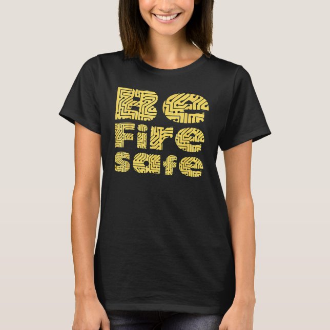 T-shirt Soyez en sécurité incendie au travail Campagne de  (Devant)