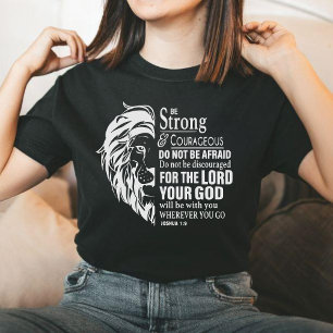 T-shirt Soyez forte et courageuse Encouragement Foi Unisex