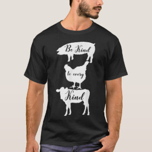 T-shirt Soyez Gentil À Chaque Type Vegetarian Veggie Quot