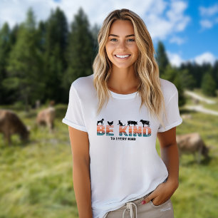 T-shirt Soyez Gentil À Tous Les Types, Vegan Vintage Arc E