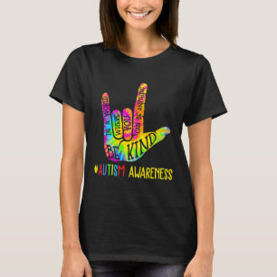 T-shirt Soyez Gentil Asl Amour Langue Des Signes Main Auti