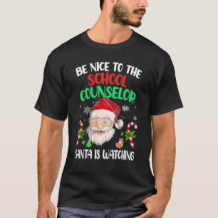 T-shirt Soyez gentil avec le conseiller d'orientation Sant