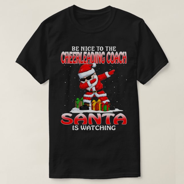 T-shirt Soyez Gentil Avec L'Entraîneur Cheerleader Père No (Design devant)