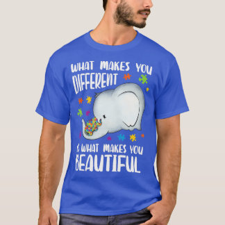 T-shirt Soyez gentil bébé Elephant Maman autisme Enfant Au