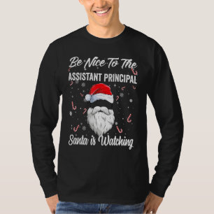 T-shirt Soyez Gentil D'Assistant Principal Père Noël Regar