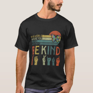 T-shirt Soyez gentil en ASL