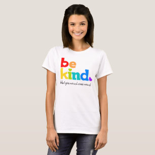 T-shirt Soyez gentil rainbow graphique slogan personnalisé