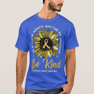 T-shirt Soyez gentil Sunflower Gold - Ruban de sensibilisa