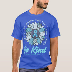 T-shirt Soyez gentil Sunflower Light Blue Prostate Cancer 