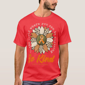 T-shirt Soyez gentil Sunflower Orange TDAH sensibilisation