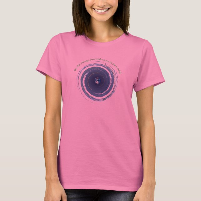 T-shirt Soyez le changement (Devant)
