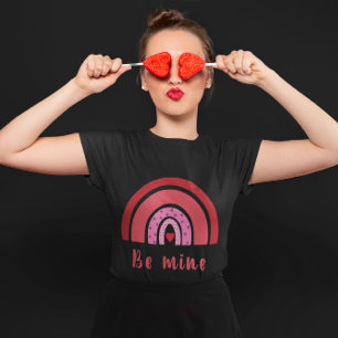T-shirt Soyez le Coeur Arc-en-Ciel Saint Valentin Je vous 