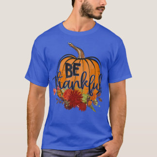 T-shirt Soyez Remercié Citrouille Épice Feuilles Automne R