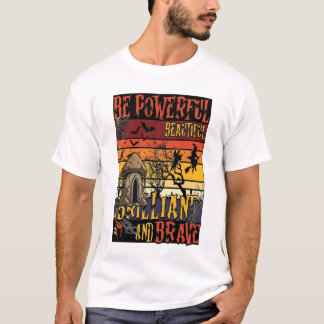 T-shirt Soyez un champignon d'Halloween puissant beau bril