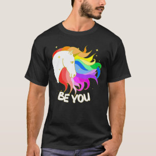 T-shirt Soyez Un Unicorne Magique Avec Rainbow Mane